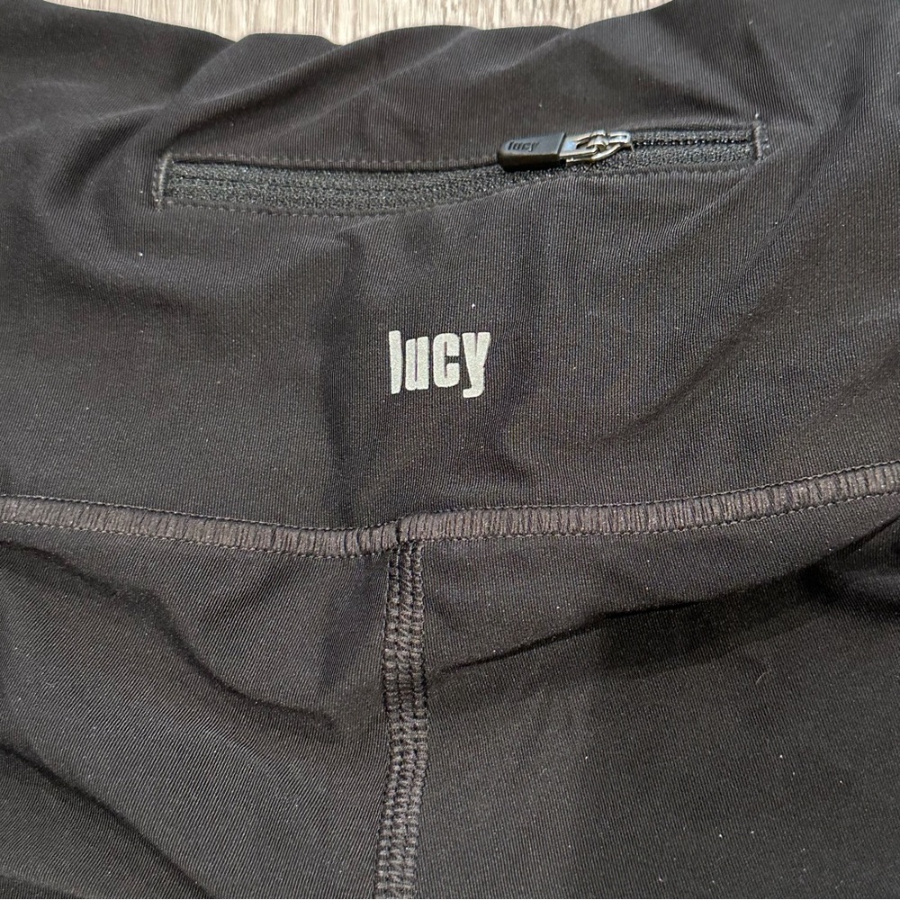 Lucy Tech Black and Grey Activewear Leggings Women’s Medium - Picture 3 of 7
